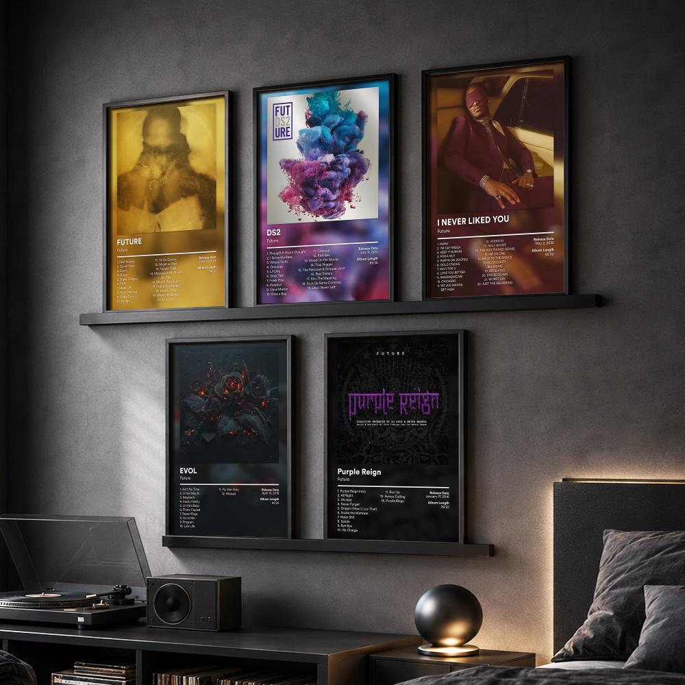 Interior Design Poster - เอฟ-ฟิวเจอร์ แร็ปเปอร์ อัลบั้มภาพวาด ภาพเขียนพู่กัน โปสเตอร์ผ้าใบ ห้องโถง