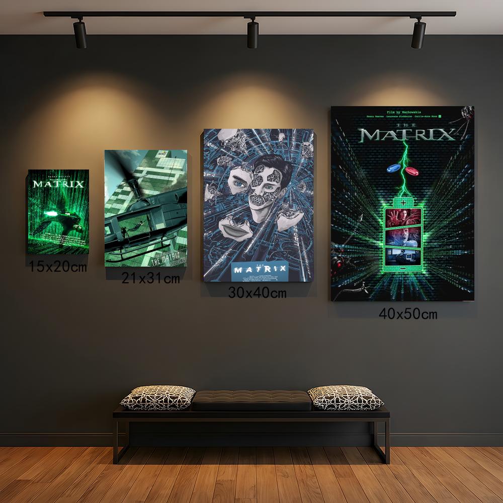 Interior Design Matrix - ภาพวาดลายเส้นตัวอักษรจากภาพยนตร์คลาสสิก T-The Matrix-X ตกแต่งห้องนั่งเล่นด้วยลวดลายพฤกษศาสตร์ที่สง่างามสำหรับการออกแบบตกแต่งภายในที่ทันสมัย