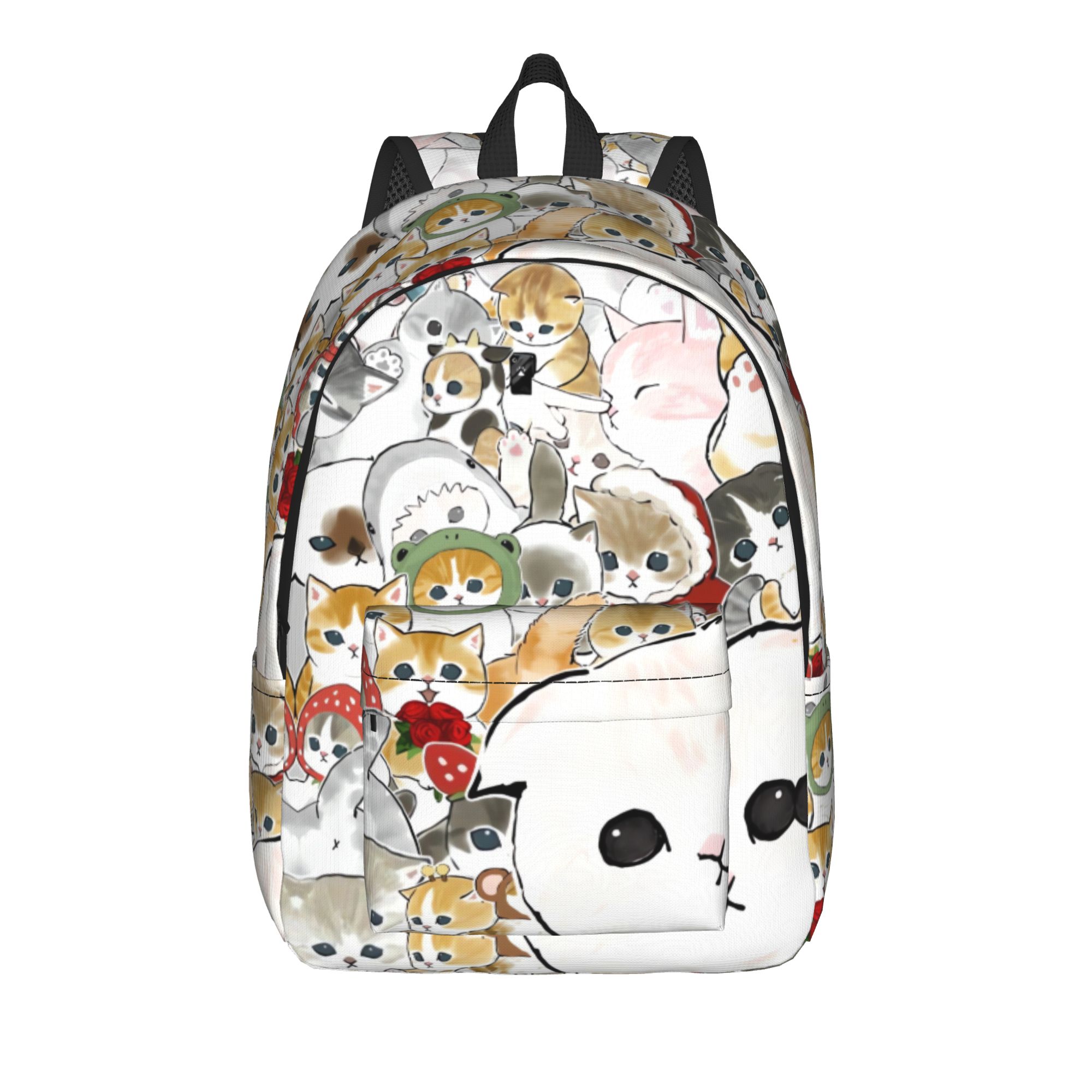 Interior Design University In China - กระเป๋าเป้สะพายหลัง Cat M-mofusands สำหรับเด็กผู้ชาย กระเป๋าเป้เนื้อนุ่ม ทำจากโพลีเอสเตอร์