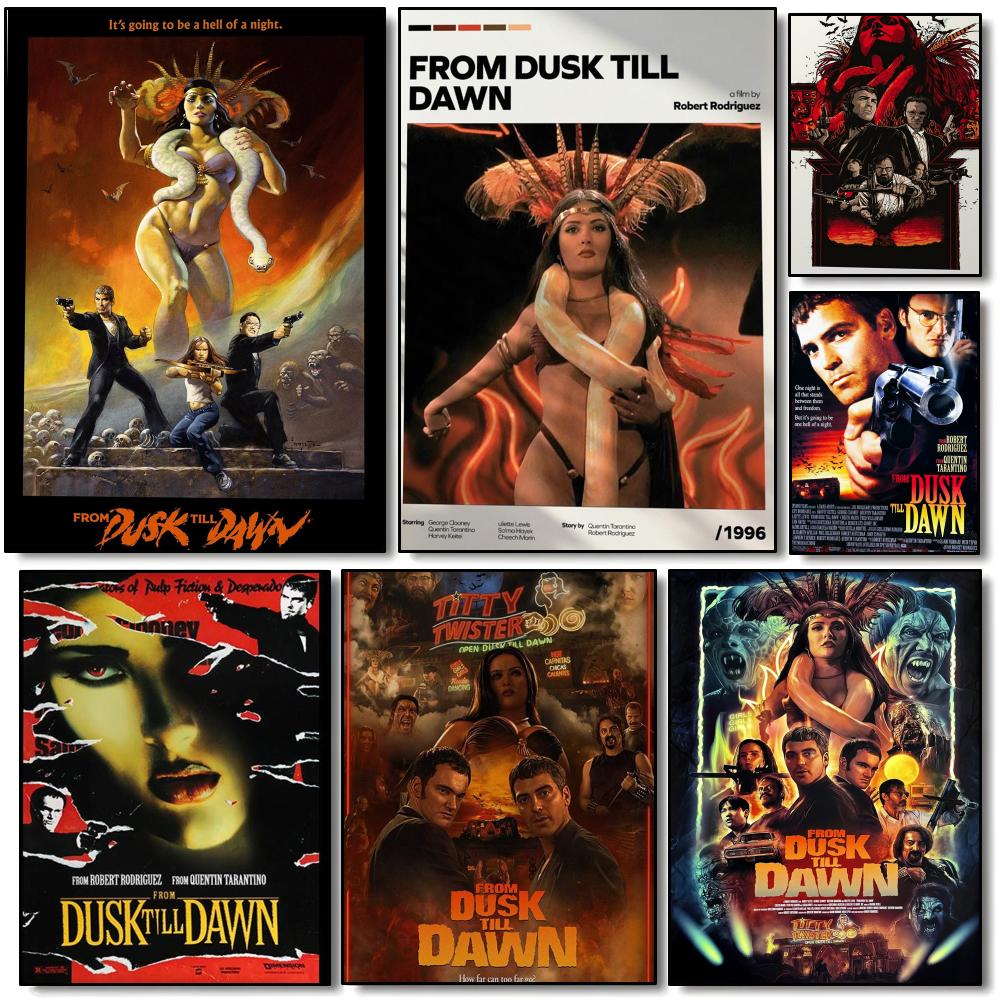 Interior Design Poster - ภาพยนตร์จาก D-Dusk Till Dawn โปสเตอร์ศิลปะติดผนังสไตล์มินิมอลสมัยใหม่สำหรับห้องนอนห้องนั่งเล่นตกแต่งบ้านของขวัญ