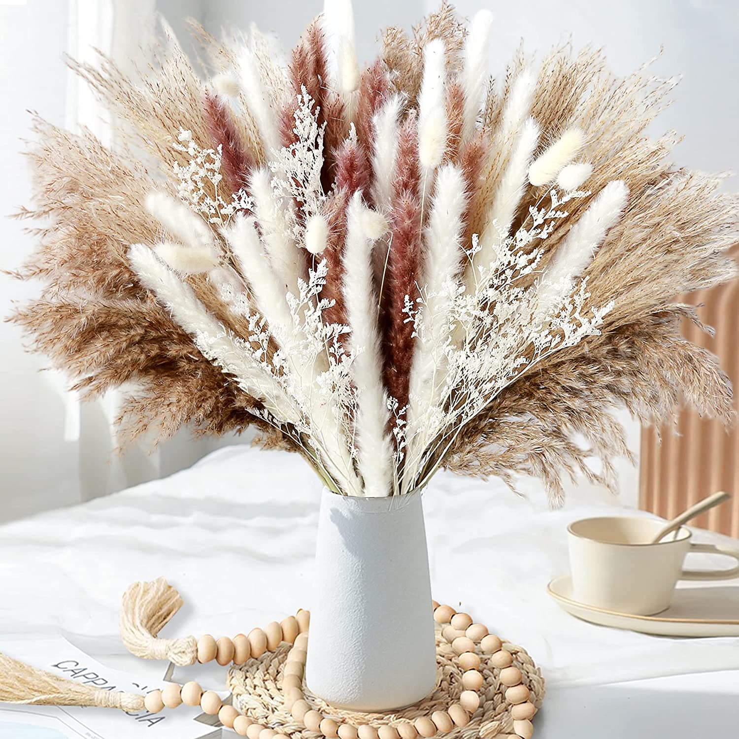 Dried Pampas Bundle - ของตกแต่งบ้าน ดอกไม้แห้ง พืชแห้งธรรมชาติ หญ้าแพมพัส 1 มัด