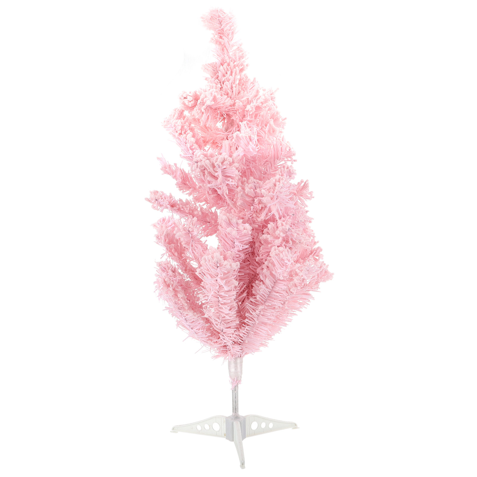 Interior Design Xmas - ต้นคริสต์มาสสีชมพูแบบกำมะหยี่ 1 ชิ้น ดีไซน์เก๋ไก๋ ตกแต่งคริสต์มาสสำหรับตั้งโต๊ะ ตกแต่งหน้าต่างภายในบ้าน