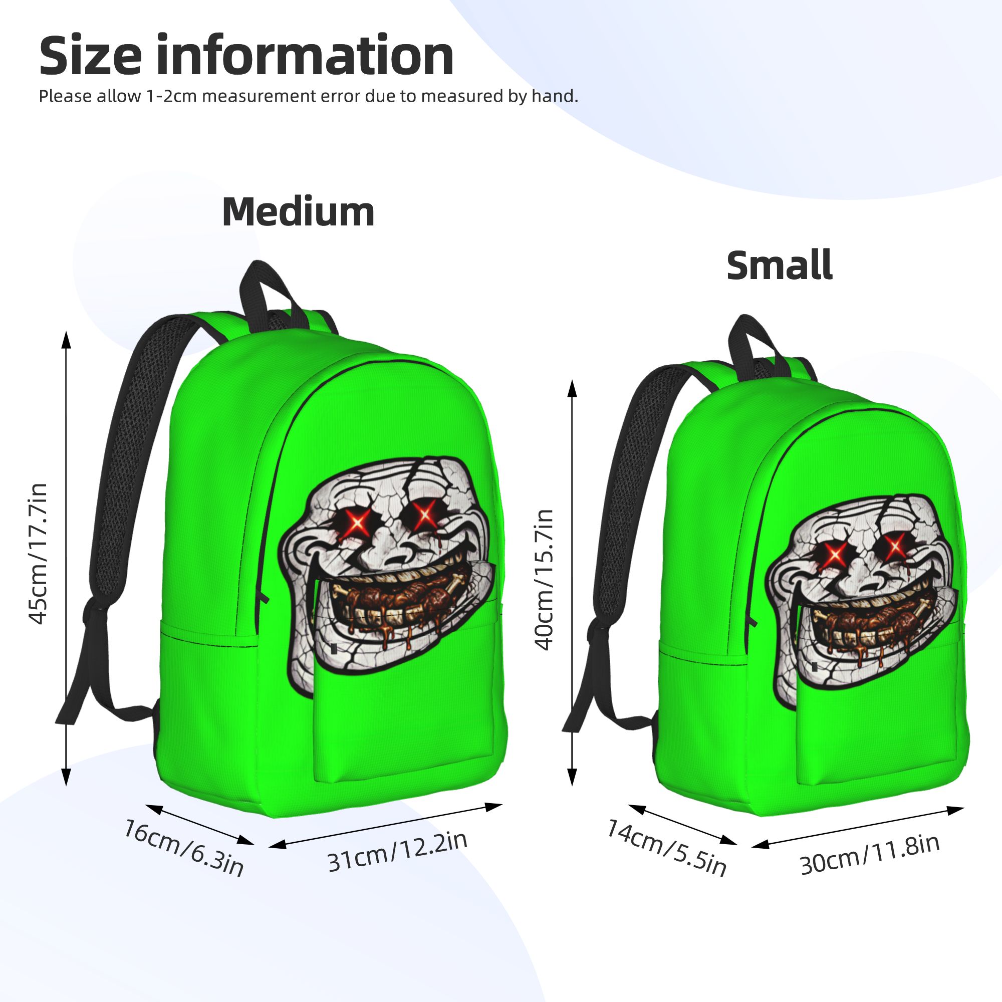 กระเป๋าเป้ตลก Trollface กระเป๋ - Interior Design University In China บทวิจารณ์และราคา