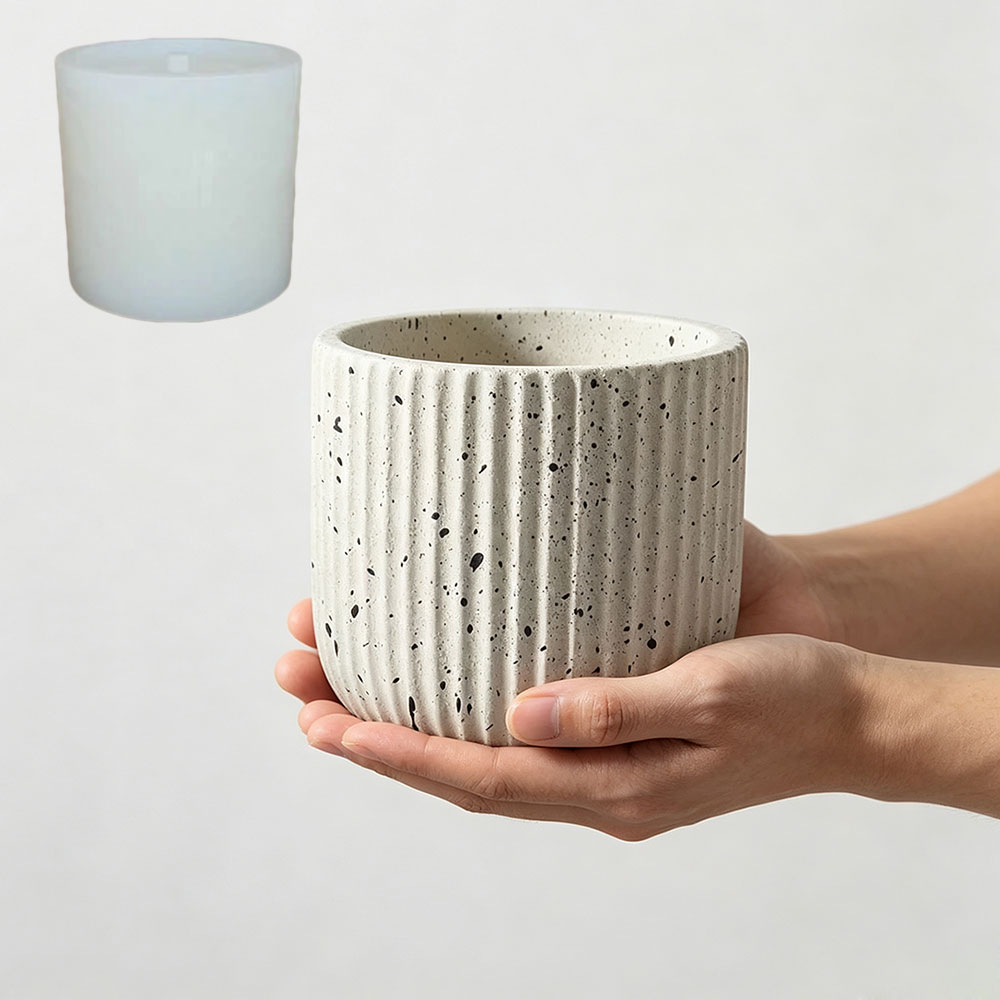 แม่พิมพ์ซิลิโคนสำหรับทำกระถางป - Terrazzo Pot Cement บทวิจารณ์และราคา