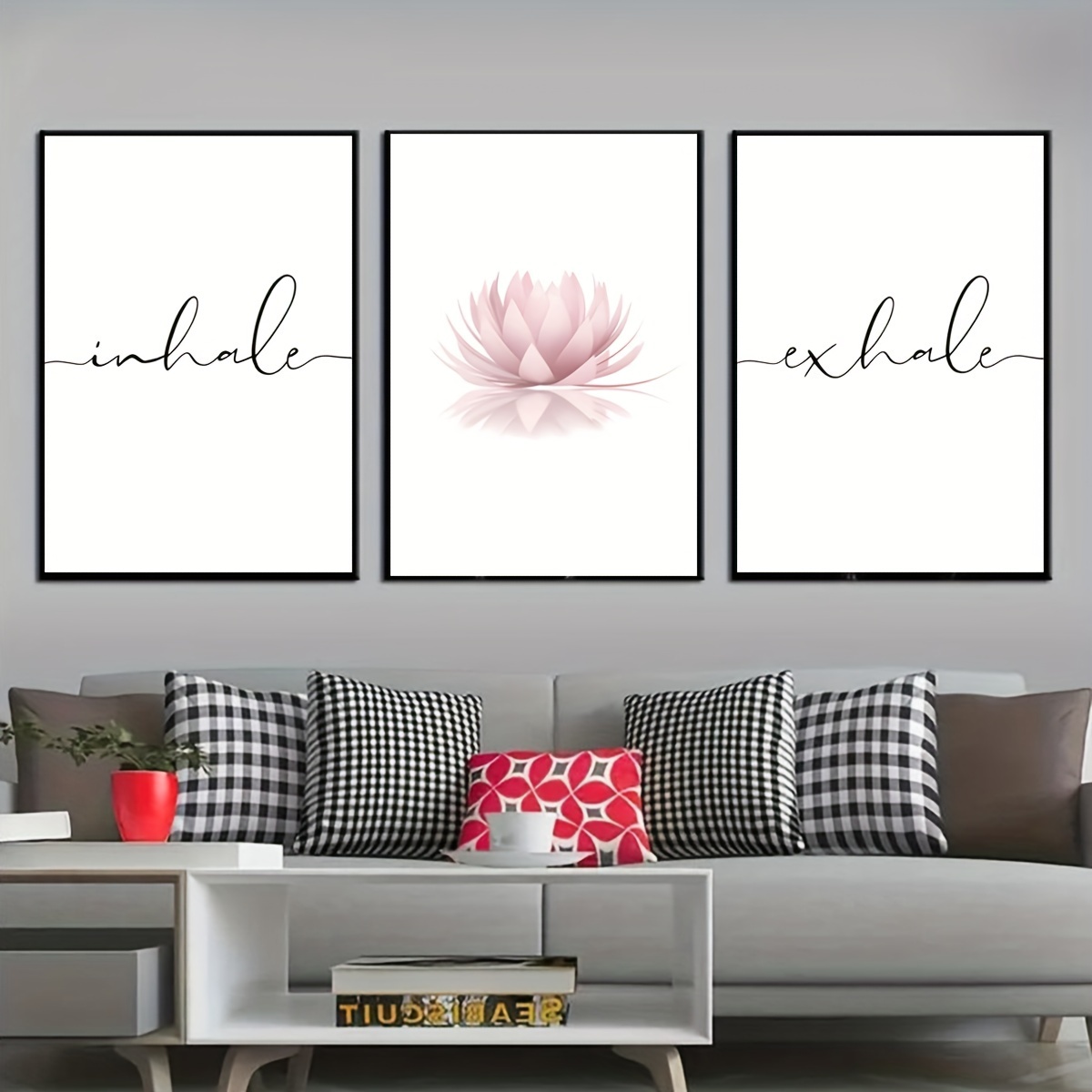 3 ชิ้น/ชุด ภาพพิมพ์บนผ้าใบลายด - Abstract Canvas Set บทวิจารณ์และราคา