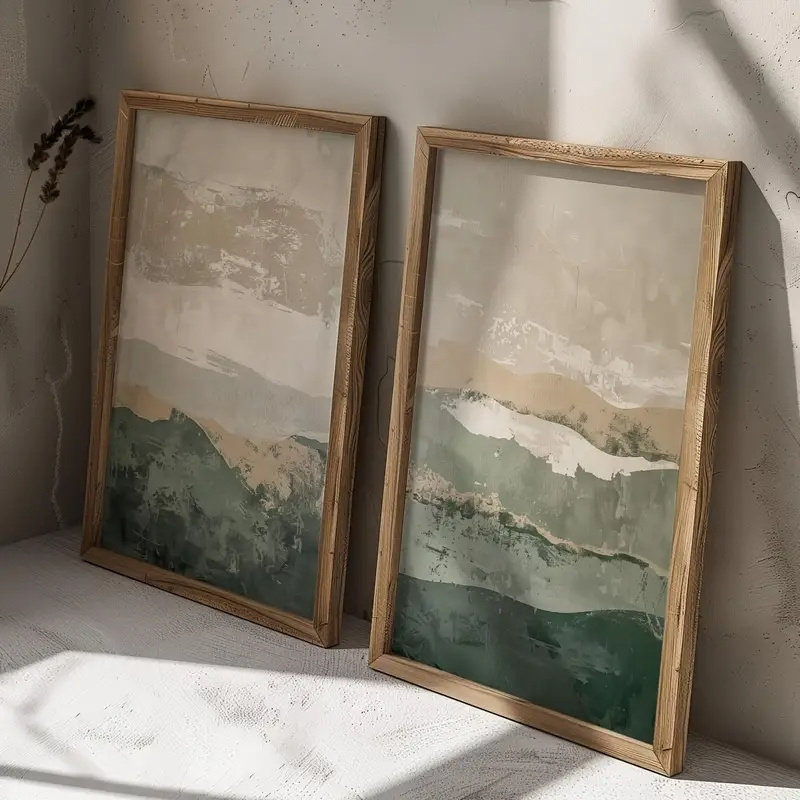 2 ชิ้น/เซ็ต วาบิ ซาบิ ภาพพิมพ์ - Abstract Canvas Set บทวิจารณ์และราคา