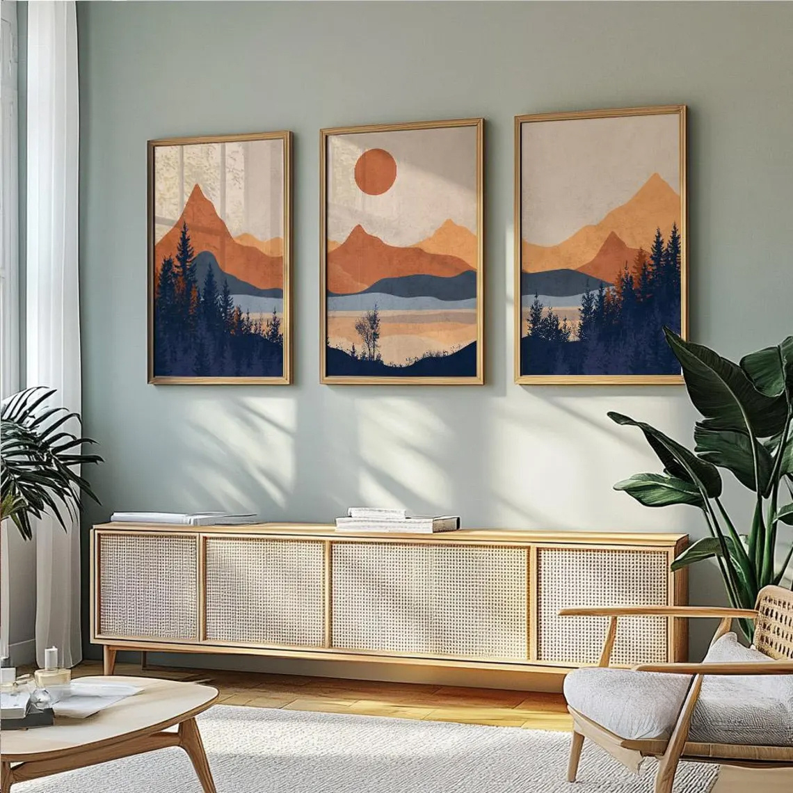 3 ชิ้น/เซ็ตไร้กรอบ, เทอร์ราคอต - Abstract Canvas Set บทวิจารณ์และราคา