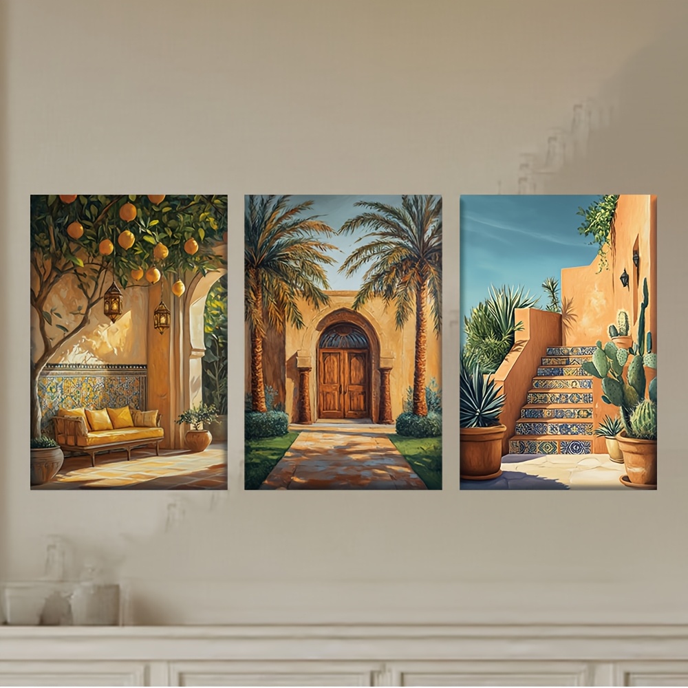 ไร้กรอบ[JIT]3 ชิ้น/ชุด, ภาพวาด - Abstract Canvas Set บทวิจารณ์และราคา