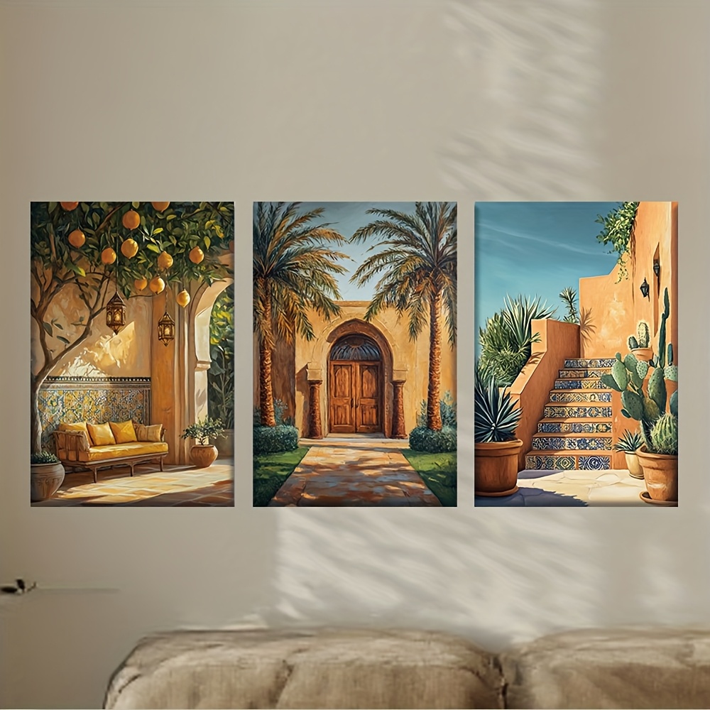 ไร้กรอบ[JIT]3 ชิ้น/ชุด, ภาพวาด - Abstract Canvas Set บทวิจารณ์และราคา