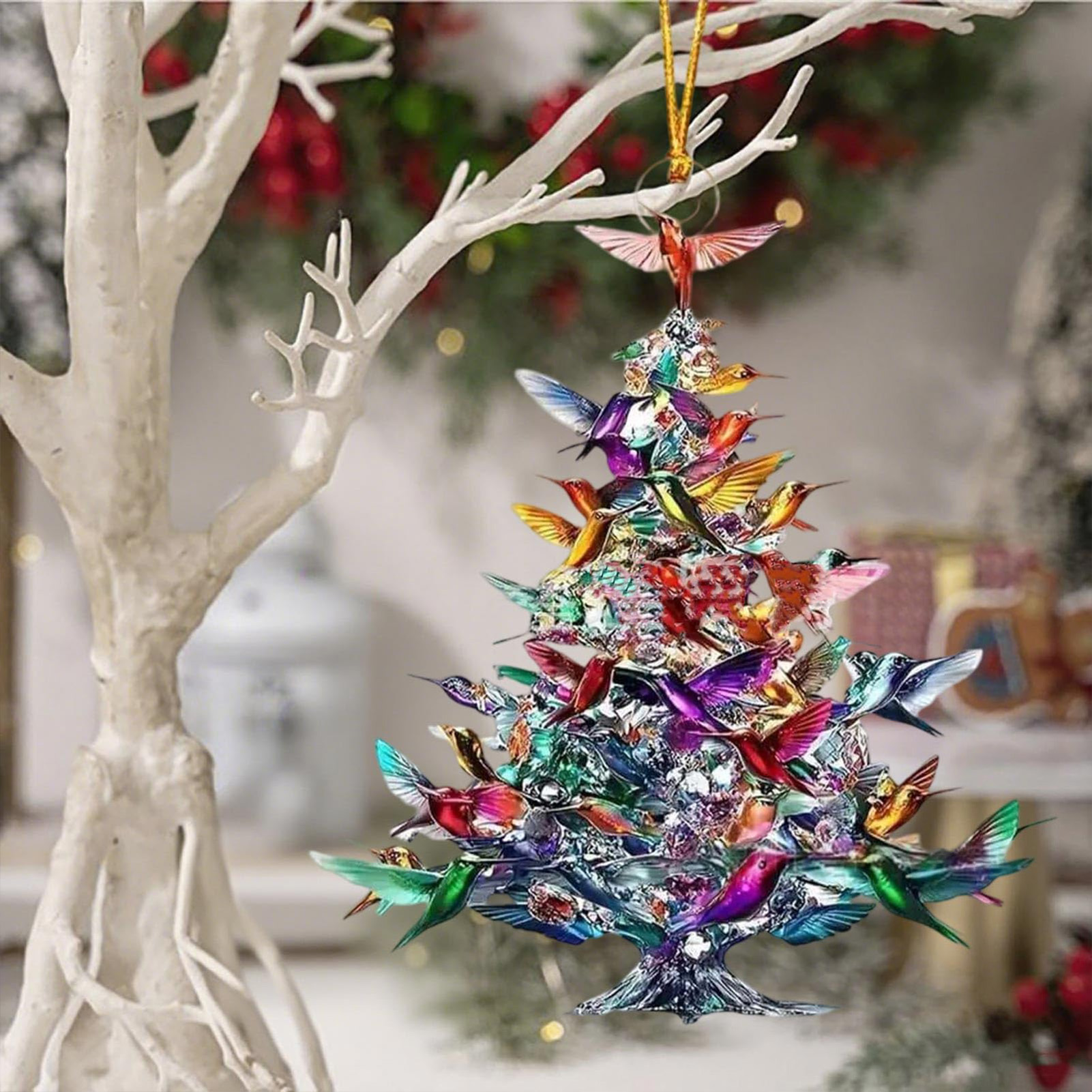 เครื่องประดับรูปนกอะคริลิก 2 ม - Interior Design Xmas บทวิจารณ์และราคา
