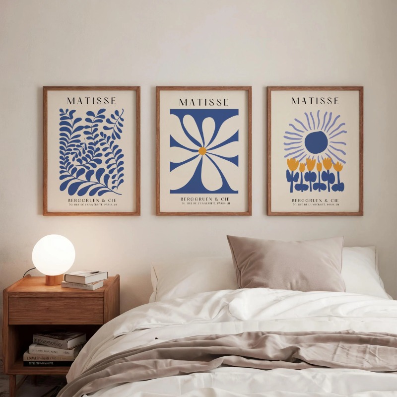 ชุดภาพพิมพ์บลู มาติสส์ 3 ชิ้น  - Abstract Canvas Set บทวิจารณ์และราคา