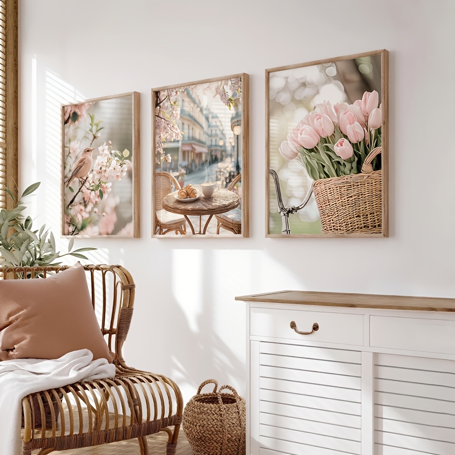 3 ชิ้น/ชุด ภาพพิมพ์บนผ้าใบลายถ - Abstract Canvas Set บทวิจารณ์และราคา