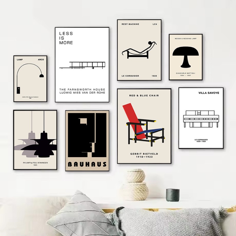 คลาสสิค ฟาร์นส์เวิร์ธ ฮاؤส์ บา - Interior Design Poster บทวิจารณ์และราคา