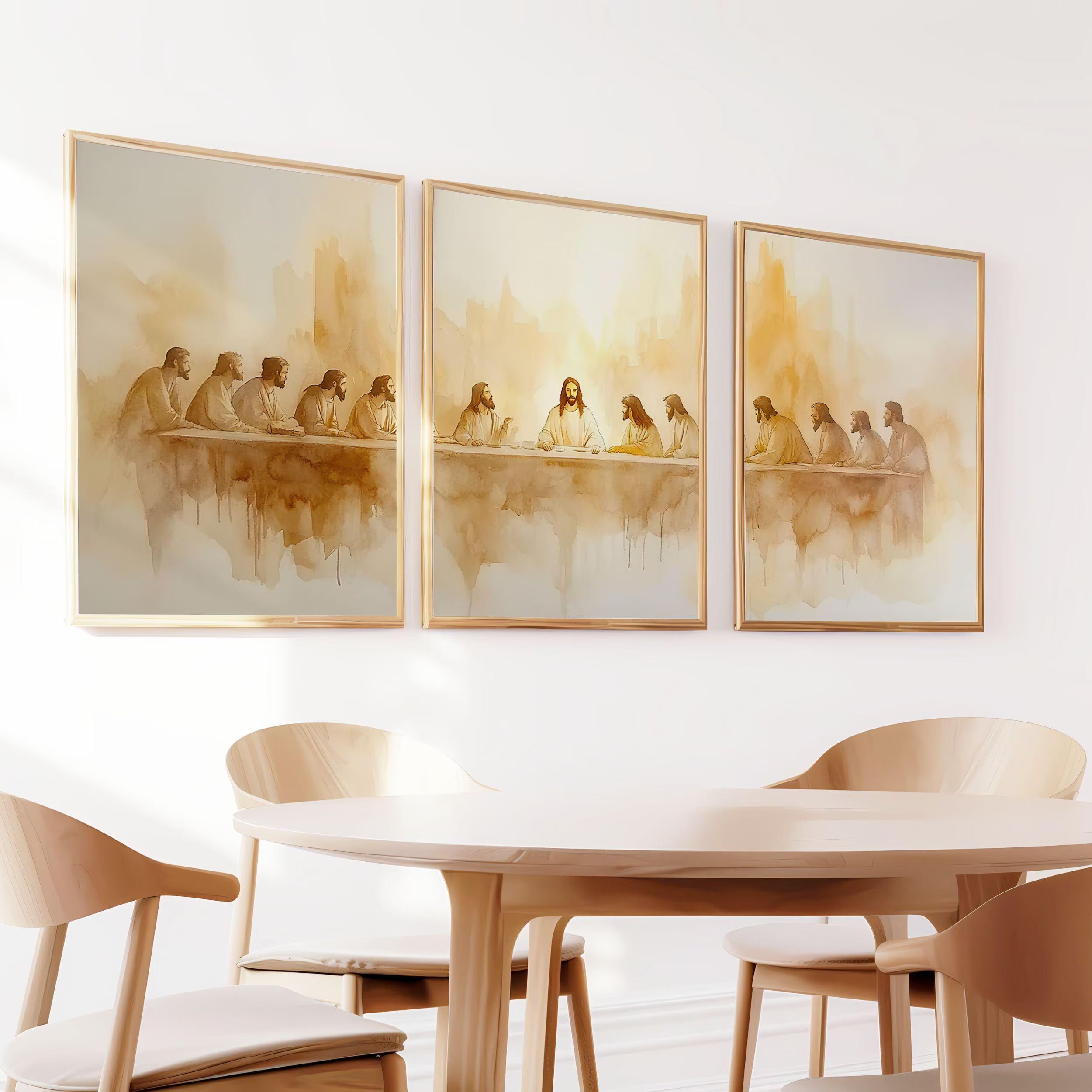 ภาพพิมพ์บนผ้าใบ 3 ชิ้น/ชุด ภาพ - Abstract Canvas Set บทวิจารณ์และราคา