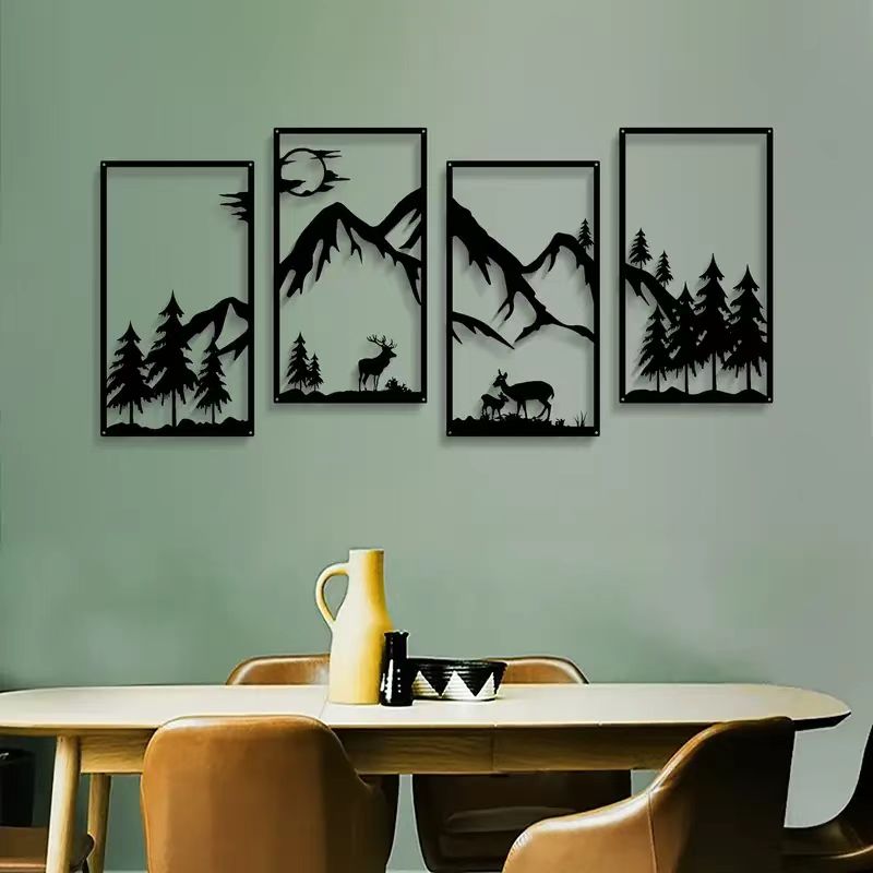 nq-2025 งานศิลปะติดผนังโลหะหรู - Interior Design Luxury House บทวิจารณ์และราคา
