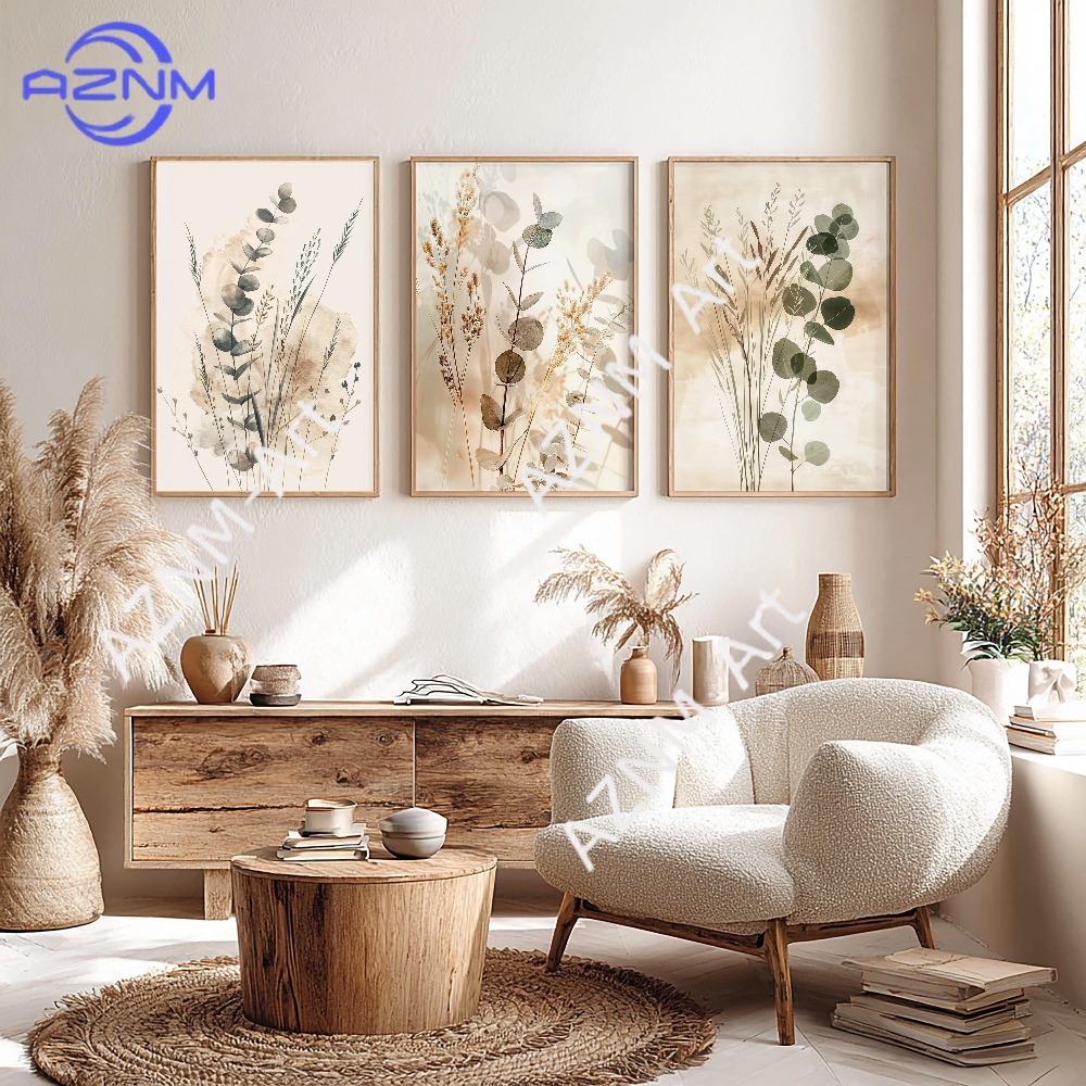 1/3 ชิ้น，ชุดภาพศิลปะติดผนังลาย - Abstract Canvas Set บทวิจารณ์และราคา